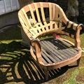 1950's frame of a French tub chair ready to be reupholstered and sold at a very good sale price ! (&pound;120.00)